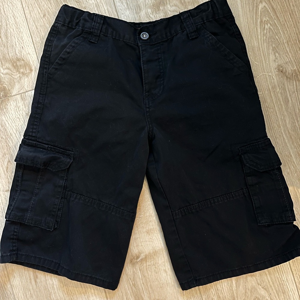 Black Vintage Cargo Shorts